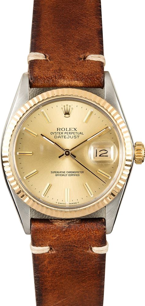 rolex with leather band price|women's rolex with leather band.